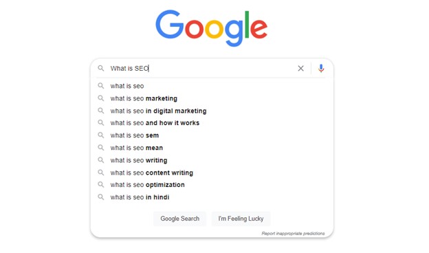 ตัวอย่าง search query